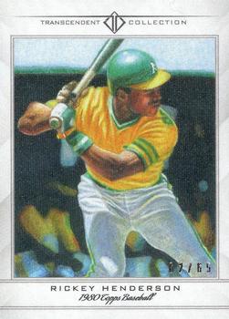 2016 Topps Transcendent Collection - Anniversary Sketch Reproductions #TSCR-40 Rickey Henderson Front