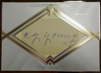 2016 Topps Transcendent Collection - Oversized Cut Signature Box Toppers #TCS-CY Cy Young Front