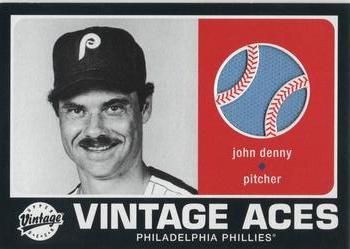 2002 Upper Deck Vintage - Aces Game Jersey #A-JD John Denny  Front