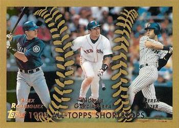 2010 Topps Update - The Cards Your Mom Threw Out (Original Back) #452 All-Topps Shortstops (Alex Rodriguez / Nomar Garciaparra / Derek Jeter) Front