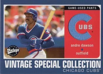 2002 Upper Deck Vintage - Special Collection Game Jersey #S-AD Andre Dawson Front