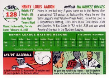 2000 Topps Opening Day #110 Hank Aaron 1954 Back