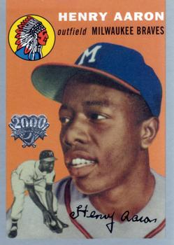 2000 Topps Opening Day #110 Hank Aaron 1954 Front