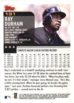 2000 Topps Opening Day #131 Ray Durham Back