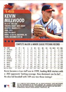 2000 Topps Opening Day #145 Kevin Millwood Back