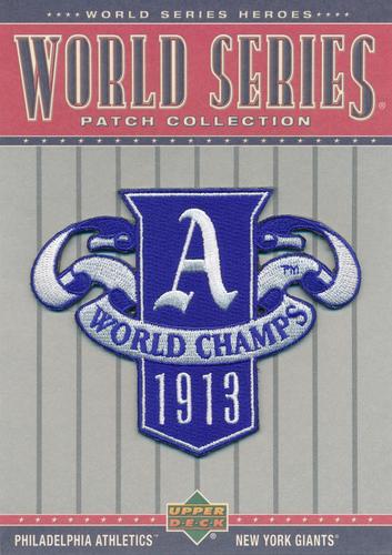 2002 Upper Deck World Series Heroes - World Series Patch Collection Box Toppers #WS13 1913 World Series  Front
