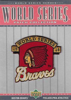 2002 Upper Deck World Series Heroes - World Series Patch Collection Box Toppers #WS14 1914 World Series  Front