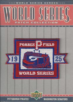 2002 Upper Deck World Series Heroes - World Series Patch Collection Box Toppers #WS25 1925 World Series  Front
