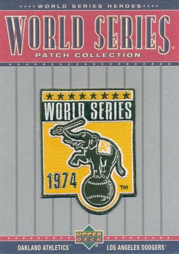 2002 Upper Deck World Series Heroes - World Series Patch Collection Box Toppers #WS74 1974 World Series  Front