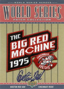 2002 Upper Deck World Series Heroes - World Series Patch Collection Signed Box Toppers #S-WS75 Carlton Fisk  Front