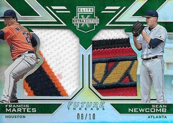 2016 Panini Elite Extra Edition - Future Threads Silhouettes Duals Emerald #FTSD-MR Francis Martes / Sean Newcomb Front
