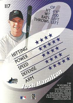 2000 Topps Stars #117 Josh Hamilton Back