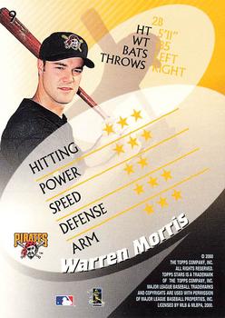 2000 Topps Stars #9 Warren Morris Back