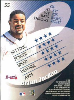 2000 Topps Stars #55 Brian Jordan Back