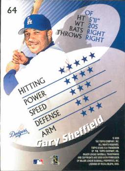 2000 Topps Stars #64 Gary Sheffield Back