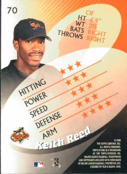 2000 Topps Stars #70 Keith Reed Back