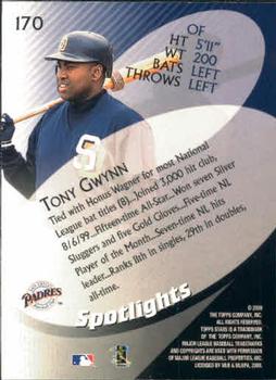 2000 Topps Stars #170 Tony Gwynn Back