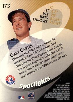 2000 Topps Stars #173 Gary Carter Back