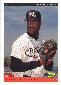 1993 Classic Best Hickory Crawdads #2 Rickey Bennett Front