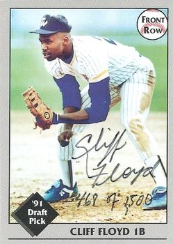 1991 Front Row Draft Picks - Autographs #49 Cliff Floyd Front