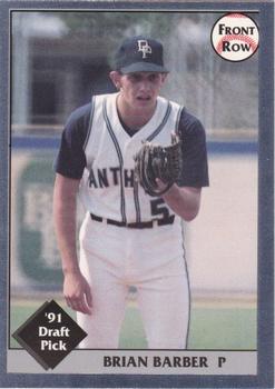 1991 Front Row Draft Picks - Silver #21 Brian Barber Front