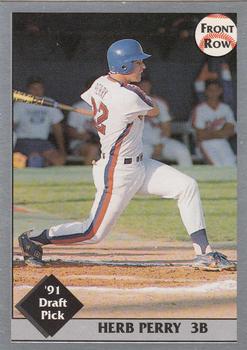 1991 Front Row Draft Picks - Silver #51 Herb Perry Front