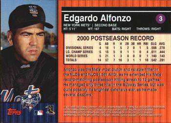 2000 Topps Subway Series #3 Edgardo Alfonzo Back