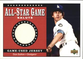 2002 Upper Deck - All-Star Game Salute Game-Used Jerseys #SJ-DS Don Sutton  Front