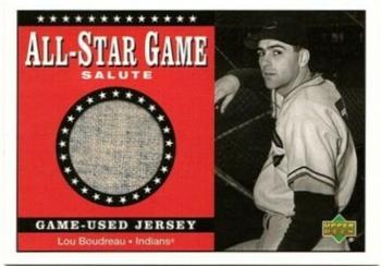2002 Upper Deck - All-Star Game Salute Game-Used Jerseys #SJ-LB Lou Boudreau  Front