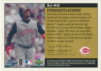 2002 Upper Deck - All-Star Game Salute Game-Used Jerseys Gold #SJ-KG Ken Griffey Jr.  Back