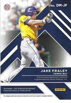 2016 Panini Elite Extra Edition - Dual Materials Holo Silver #1 Jake Fraley Back