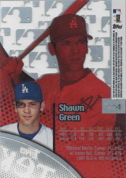 2000 Topps Tek #12-1 Shawn Green Back