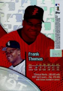 2000 Topps Tek #24-1 Frank Thomas Back