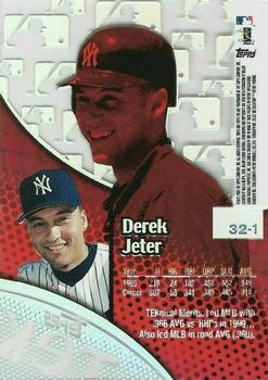 2000 Topps Tek #32-1 Derek Jeter Back