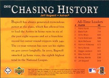 2002 Upper Deck - Chasing History #CH10 Jeff Bagwell  Back