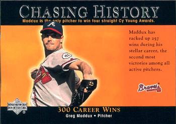 2002 Upper Deck - Chasing History #CH13 Greg Maddux  Front