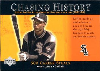2002 Upper Deck - Chasing History #CH15 Kenny Lofton  Front
