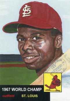 1995 JSW All-Stars '53 Topps Black Box (Unlicensed) #NNO Lou Brock Front