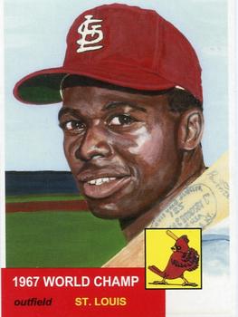 1995 JSW All-Stars '53 Topps Red Box (Unlicensed) #NNO Lou Brock Front