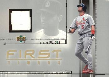 2002 Upper Deck - First Timers Game-Used Jerseys #FT-AP Albert Pujols  Front