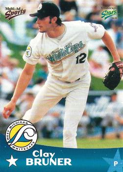 1999 Multi-Ad West Michigan Whitecaps 5th Anniversary #NNO Clay Bruner Front