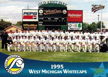 1999 Multi-Ad West Michigan Whitecaps 5th Anniversary #NNO 1995 West Michigan Whitecaps Front