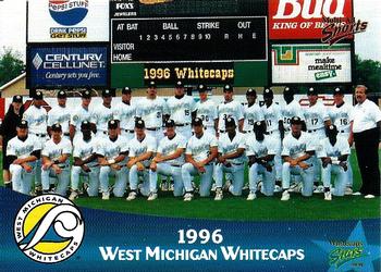 1999 Multi-Ad West Michigan Whitecaps 5th Anniversary #NNO 1996 West Michigan Whitecaps Front