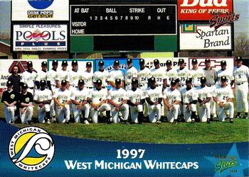 1999 Multi-Ad West Michigan Whitecaps 5th Anniversary #NNO 1997 West Michigan Whitecaps Front