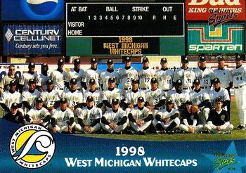 1999 Multi-Ad West Michigan Whitecaps 5th Anniversary #NNO 1998 West Michigan Whitecaps Front