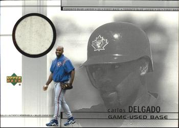 2002 Upper Deck - Game-Used Bases #B-CD Carlos Delgado  Front