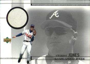 2002 Upper Deck - Game-Used Bases #B-CJ Chipper Jones  Front