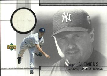 2002 Upper Deck - Game-Used Bases #B-RC Roger Clemens  Front