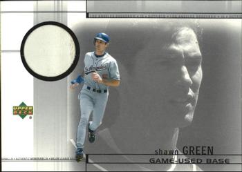 2002 Upper Deck - Game-Used Bases #B-SG Shawn Green  Front