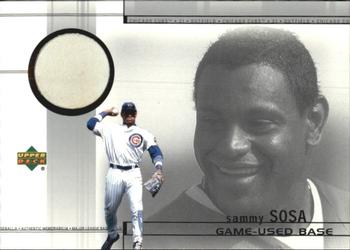 2002 Upper Deck - Game-Used Bases #B-SS Sammy Sosa  Front